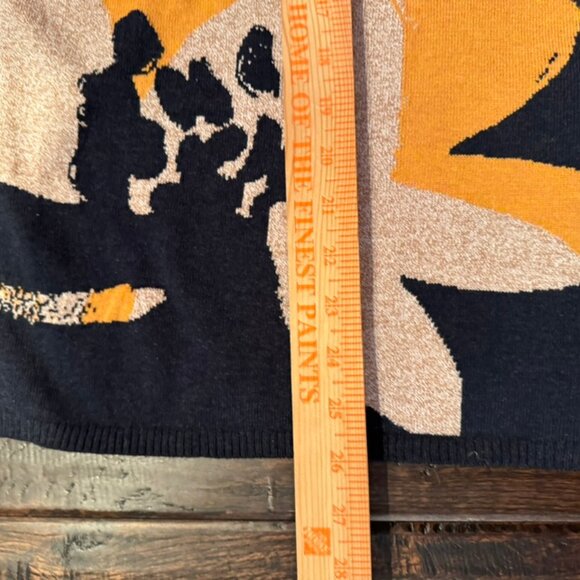 Nic + Zoe Cream & Black Floral Crewneck Sweater Tunic – Size 1X – Boho Style - Picture 7 of 9